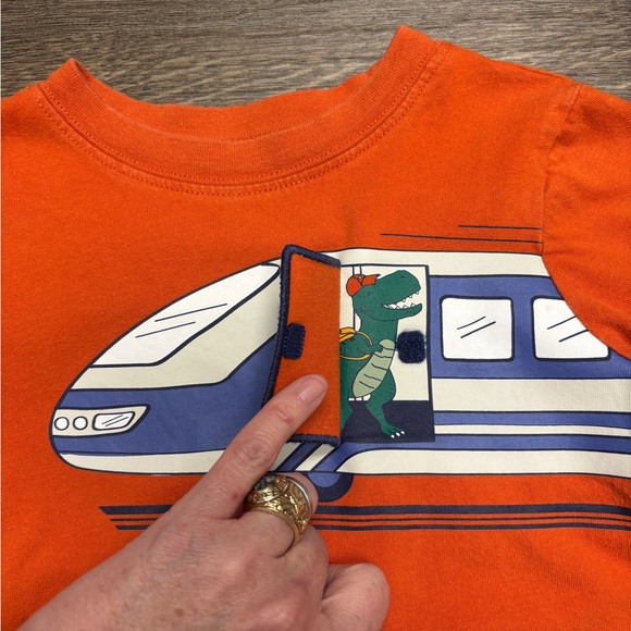 Carter's Set of four 3T Constructionx2, “Little Brother” and Dino Train LSS. - Picture 8 of 13